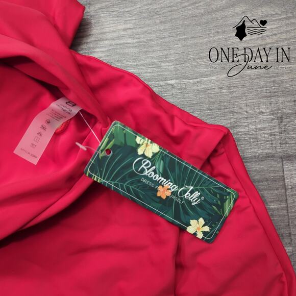 Blooming Jelly Knot Front High Waist Bikini Swimsuit Size S - Picture 4 of 7